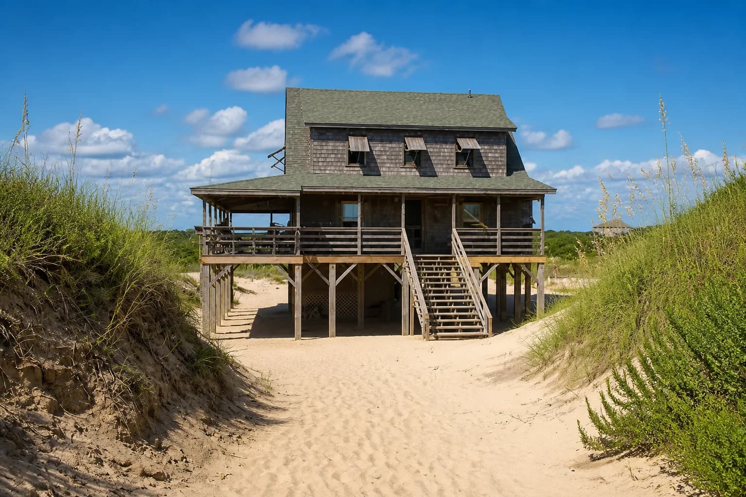 Old Nags Head cottage row, Nags Head, North Carolina
